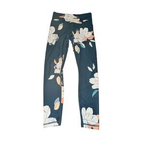 Athleta Floral Elation 7/8 Tight Women's S High Rise Constellation Blue Floral